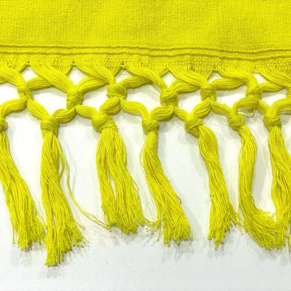 LOEWE fringe Paula's Ibiza Large towel towel cotton yellow